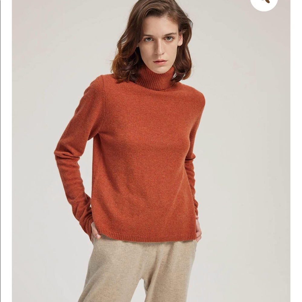 Neiman Marcus 
100% Cashmere Cropped Roll Neck Sweater